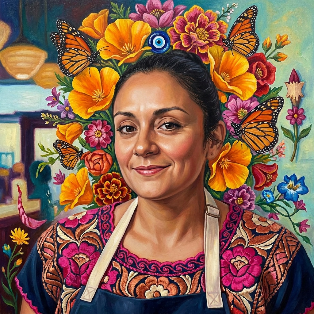 Chef Maria Elena Esquivel in the XICA kitchen